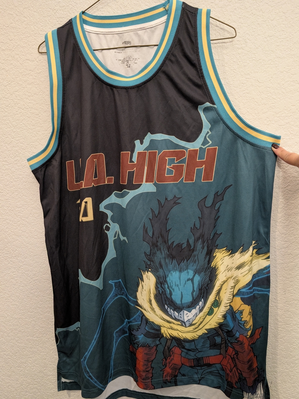 My Hero Academia Vigilante Deku Basketball Jersey Tank Top Sz XL